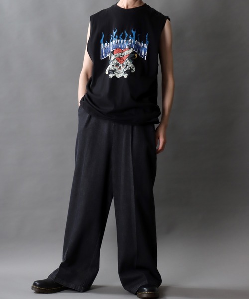 Ed Hardy(エドハーディー)の「Ed Hardy/エド・ハーディー ヴィンテージライク ロックプリント ノースリーブシャツ(タンクトップ・メンズ・ブラック/ブラック系その他/ブラック系その他3/ブラック系その他2・LL/M/L)」の16枚目の写真