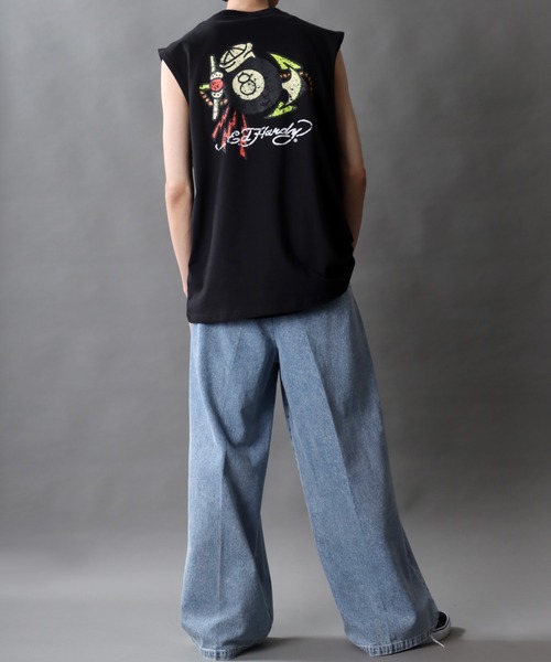 Ed Hardy(エドハーディー)の「Ed Hardy/エド・ハーディー ヴィンテージライク ロックプリント ノースリーブシャツ(タンクトップ・メンズ・ブラック/ブラック系その他/ブラック系その他3/ブラック系その他2・LL/M/L)」の18枚目の写真
