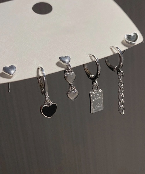 Miniministore(ミニミニストア)の「マルチ 揺れる フープピアス6個セット(ピアス(両耳用)・レディース・シルバー・FREE)」の8枚目の写真