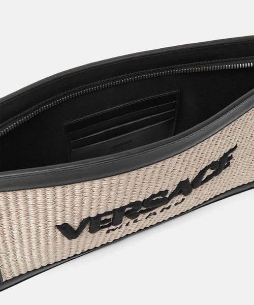 VERSACE ヴェルサーチ ポーチ 黄x黒xピンク(総柄) 4112524E0005 ピンク系 VERSACE(ヴェルサーチェ) ポーチ(レディース) - 海外
