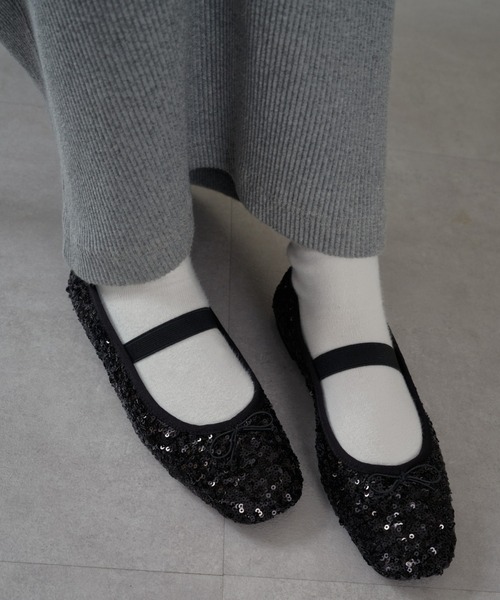 CIAOPANIC TYPY（チャオパニックティピー）の「スパンコールバレエシューズ（バレエシューズ・レディース・ブラック/ゴールド/シルバー・LL/L/M/S）」の13枚目の写真