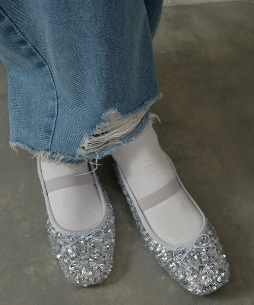 【スパンコールがcoolに輝く♡】CHANEL バレエシューズ スパンコール CHANEL(シャネル) 靴・シューズ(レディース
