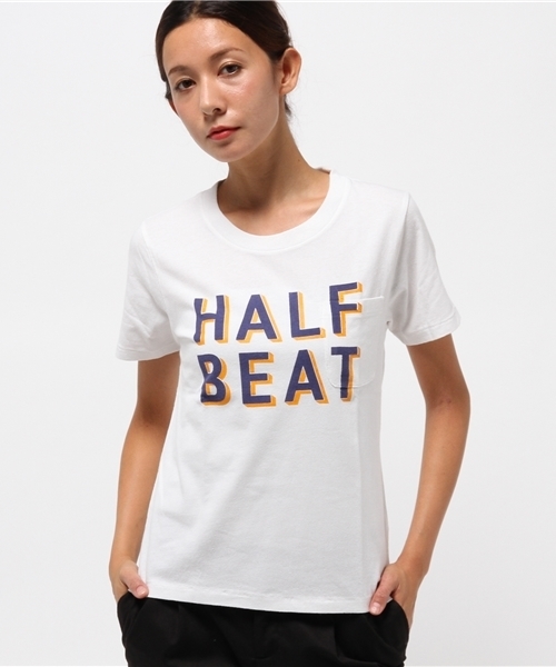 OUTLET(アウトレット)の「【Ciaopanic】ラバーロゴポケTee(Tシャツ/カットソー・レディース・ホワイト/ネイビー・FREE)」の2枚目の写真