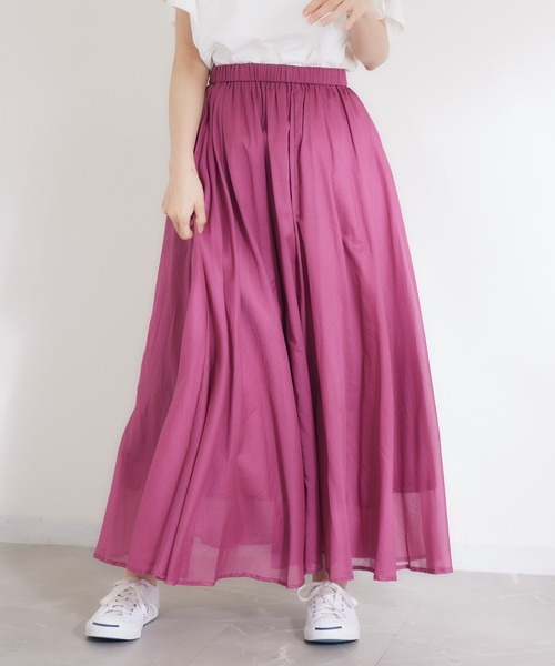 Dignite collier(ディニテコリエ)の「【KATHARINE ROSS】コットンロングスカート(スカート・レディース・ワイン/マスタード/ブルーグレー・MEDIUM)」の11枚目の写真