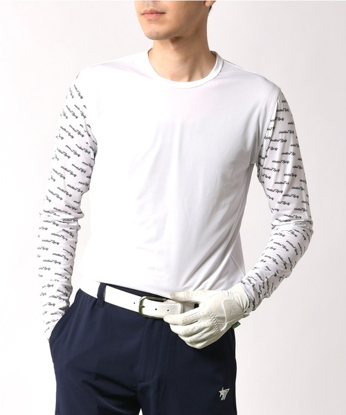 stella77golf(ステラセブンティーンセブンゴルフ)の「接触冷感クルーネックゴルフ長袖カットソー(Tシャツ/カットソー・メンズ・ブラック/ホワイト・SMALL/MEDIUM/LARGE/X-LARGE/XX-LARGE)」の9枚目の写真