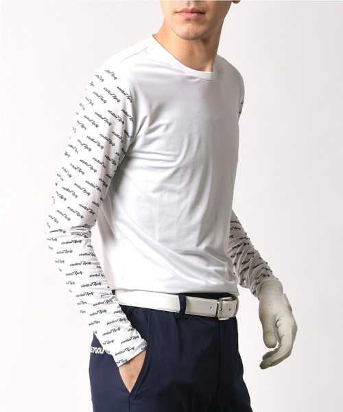 stella77golf(ステラセブンティーンセブンゴルフ)の「接触冷感クルーネックゴルフ長袖カットソー(Tシャツ/カットソー・メンズ・ブラック/ホワイト・SMALL/MEDIUM/LARGE/X-LARGE/XX-LARGE)」の10枚目の写真