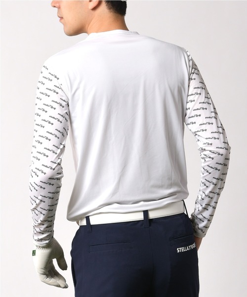 stella77golf(ステラセブンティーンセブンゴルフ)の「接触冷感クルーネックゴルフ長袖カットソー(Tシャツ/カットソー・メンズ・ブラック/ホワイト・SMALL/MEDIUM/LARGE/X-LARGE/XX-LARGE)」の11枚目の写真