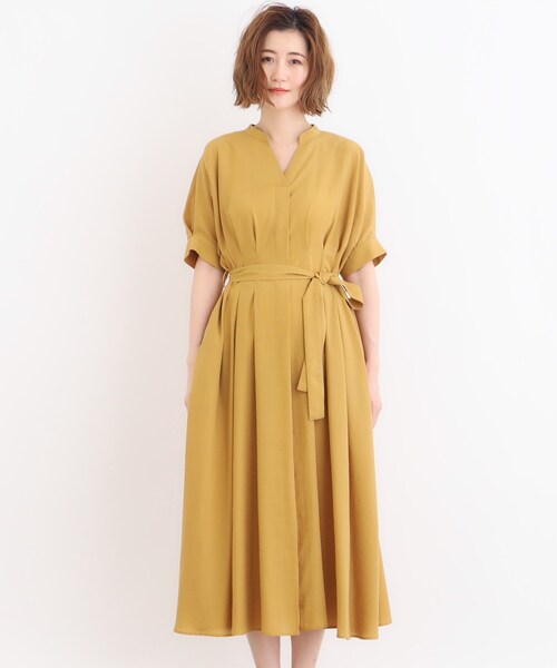 grove（グローブ）の「◆スパンボイルスキッパーワンピース（ワンピース・レディース・マスタード/ブラック系1/スミクロ・02/03/01/04/05）」の20枚目の写真