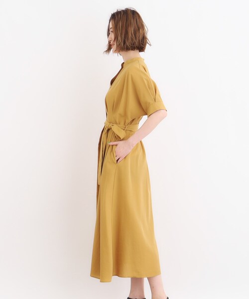grove（グローブ）の「◆スパンボイルスキッパーワンピース（ワンピース・レディース・マスタード/ブラック系1/スミクロ・02/03/01/04/05）」の19枚目の写真
