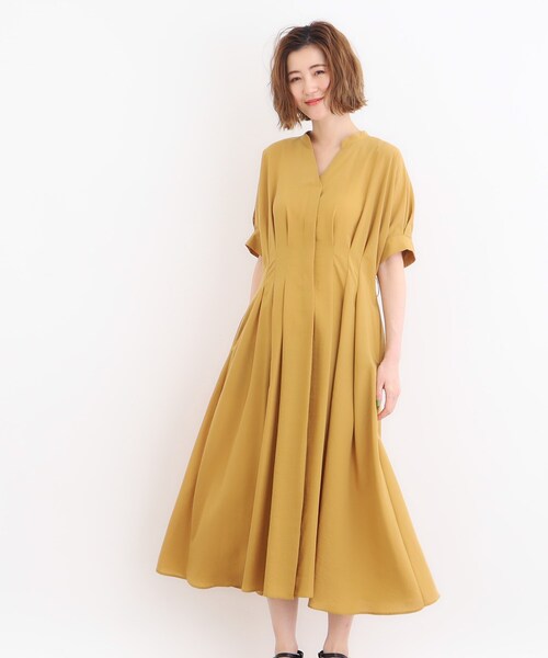 grove（グローブ）の「◆スパンボイルスキッパーワンピース（ワンピース・レディース・マスタード/ブラック系1/スミクロ・02/03/01/04/05）」の17枚目の写真