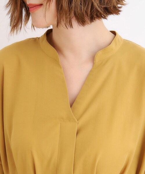 grove（グローブ）の「◆スパンボイルスキッパーワンピース（ワンピース・レディース・マスタード/ブラック系1/スミクロ・02/03/01/04/05）」の16枚目の写真