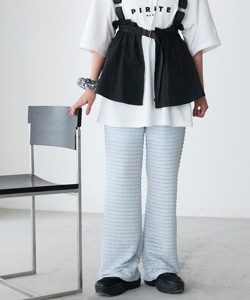 ♡ NoGenki ゴスクロスプリント浴衣セット+シアーエプロン パープル