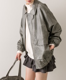 OLIVE des OLIVE | BIGポケットエコレザーブルゾン(ブルゾン)