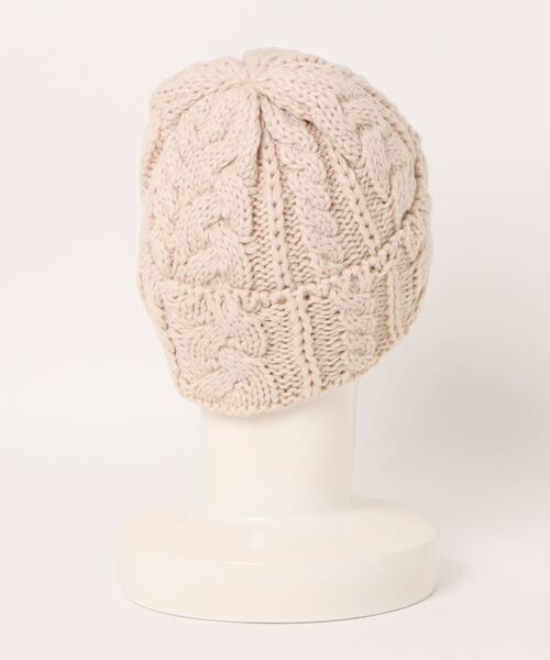 チチカカ（チチカカ）の「ケーブル編みニットキャップ（ニットキャップ/ビーニー・レディース・ボルドー/アイボリー/ブルー/ブラック・FREE）」の20枚目の写真
