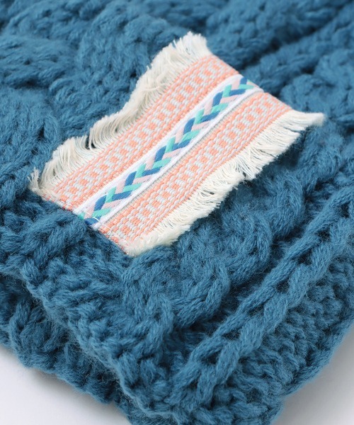 チチカカ（チチカカ）の「ケーブル編みニットキャップ（ニットキャップ/ビーニー・レディース・ボルドー/アイボリー/ブルー/ブラック・FREE）」の18枚目の写真