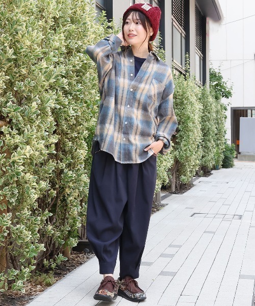 チチカカ（チチカカ）の「ケーブル編みニットキャップ（ニットキャップ/ビーニー・レディース・ボルドー/アイボリー/ブルー/ブラック・FREE）」の9枚目の写真