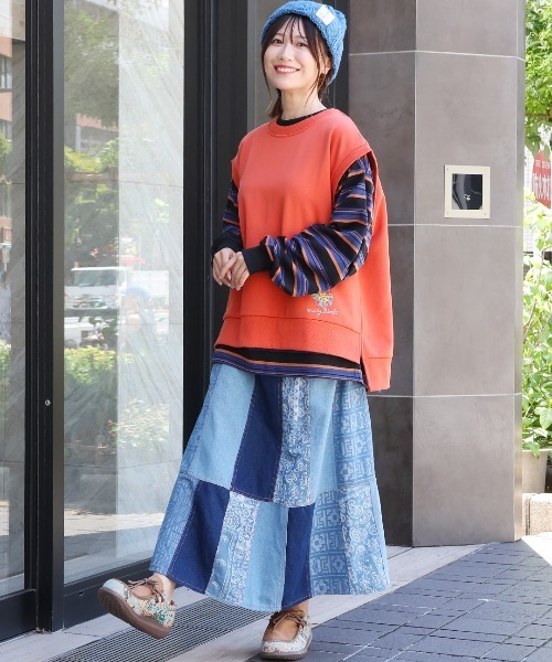 チチカカ（チチカカ）の「ケーブル編みニットキャップ（ニットキャップ/ビーニー・レディース・ボルドー/アイボリー/ブルー/ブラック・FREE）」の8枚目の写真