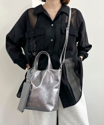 fredy emue | メタリック２WAYトートバック(ショルダーバッグ)