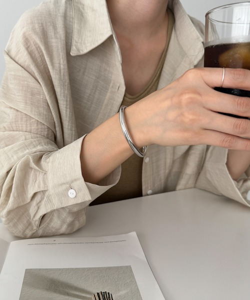 CANAL JEAN(キャナルジーン)の「Pt サークルバングル(バングル/リストバンド・レディース・シルバー・ONE SIZE)」の1枚目の写真