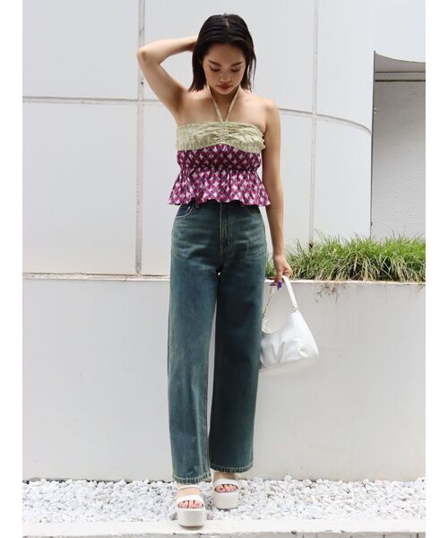 EVRIS（エヴリス）の「オリジナルパターントップス（キャミソール・レディース・パープル/ブルー/オレンジ・FREE）」の19枚目の写真