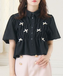 ems excite | ポコポコリボンペプラムSH(シャツ/ブラウス)