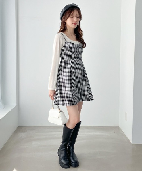 Heather(ヘザー)の「ベレー 140151(ハンチング/ベレー帽・レディース・ブラック/ベージュ・ONE SIZE)」の3枚目の写真