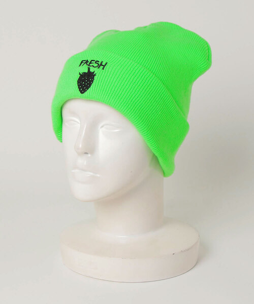 ROYAL FLASH（ロイヤルフラッシュ）の「WESTFALL/ウェストフォール/Fresh Beanie（ニットキャップ/ビーニー・メンズ・ピンク/ブラック/モスグリーン・F）」の2枚目の写真