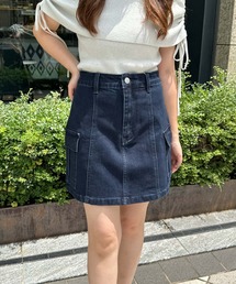 archives | ストレッチデニムカーゴミニスカート(デニムスカート)