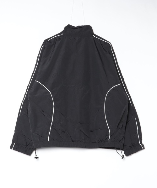 ８(eight)（エイト）の「ナイロンパイピングブルゾン（ナイロンジャケット・メンズ・ブラック/ネイビー/チャコール/オフホワイト・MEDIUM/LARGE）」の5枚目の写真