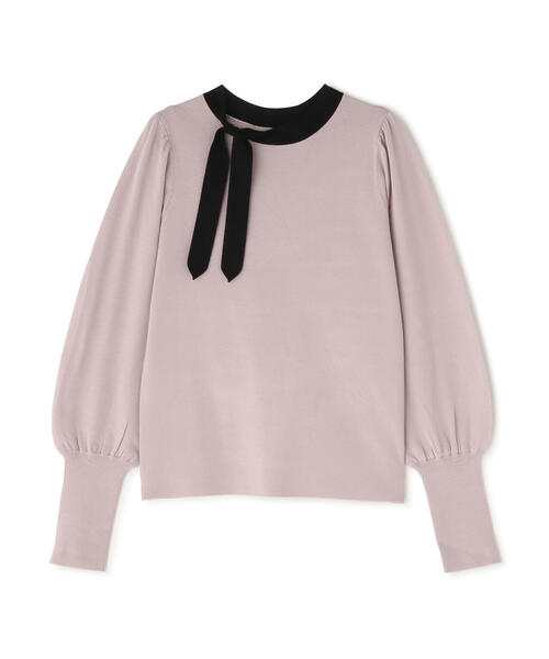 NATURAL BEAUTY BASIC(ナチュラルビューティーベーシック)の「◇バイカラーサイドボウタイニット(ニット/セーター・レディース・ベージュ系その他/ピンク系その他/ブラック系その他・FREE)」の11枚目の写真