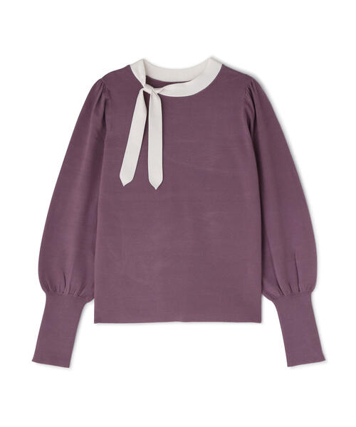 NATURAL BEAUTY BASIC(ナチュラルビューティーベーシック)の「◇バイカラーサイドボウタイニット(ニット/セーター・レディース・ベージュ系その他/ピンク系その他/ブラック系その他・FREE)」の20枚目の写真