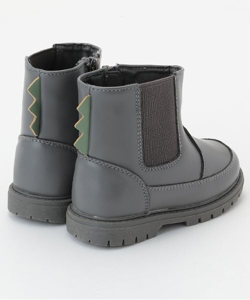 petit main（プティマイン）の「モチーフショートブーツ（ブーツ・キッズ・グレー/ライトベージュ・14cm/15cm/16cm/17cm）」の5枚目の写真