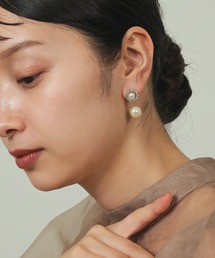 ビジュー リース パール ピアス パーティー 結婚式 お呼ばれ オケージョン