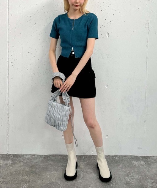 archives（アルシーヴ）の「グリッターギャザーショルダー（ショルダーバッグ・レディース・ブラック/ブラウン/シルバー・FREE）」の8枚目の写真