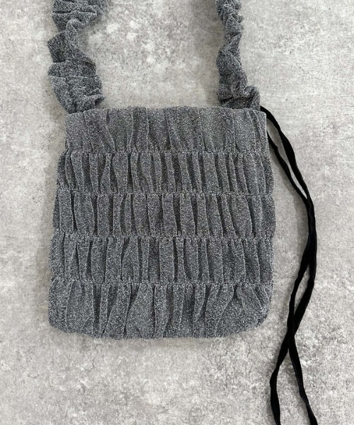 archives（アルシーヴ）の「グリッターギャザーショルダー（ショルダーバッグ・レディース・ブラック/ブラウン/シルバー・FREE）」の15枚目の写真