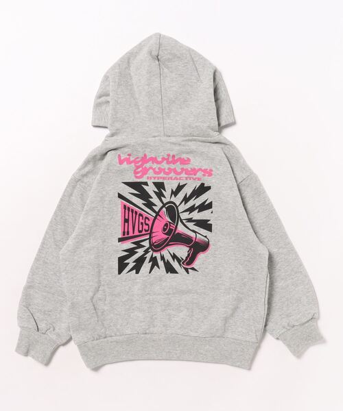 Life Support Products（ライフサポートプロダクツ）の「裏毛プリントパーカー（パーカー・キッズ・オフホワイト/杢グレー/オレンジ/ブラック・120/110/100/95/90/80/150/140/130）」の6枚目の写真