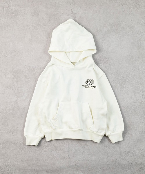 Life Support Products（ライフサポートプロダクツ）の「裏毛プリントパーカー（パーカー・キッズ・オフホワイト/杢グレー/オレンジ/ブラック・120/110/100/95/90/80/150/140/130）」の15枚目の写真