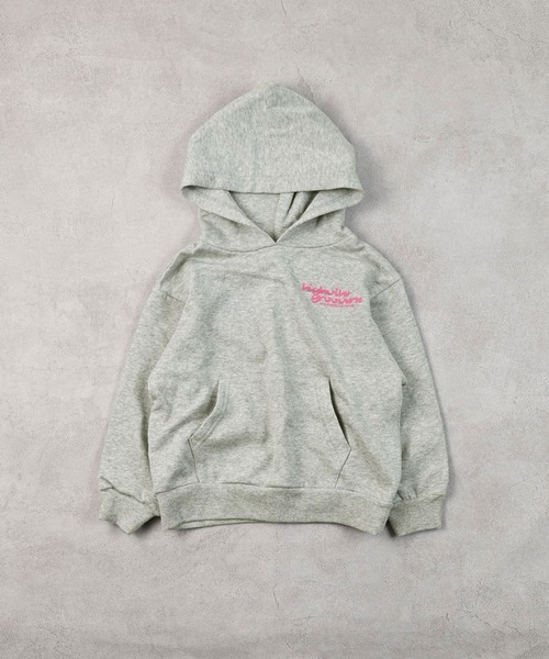 Life Support Products（ライフサポートプロダクツ）の「裏毛プリントパーカー（パーカー・キッズ・オフホワイト/杢グレー/オレンジ/ブラック・120/110/100/95/90/80/150/140/130）」の13枚目の写真