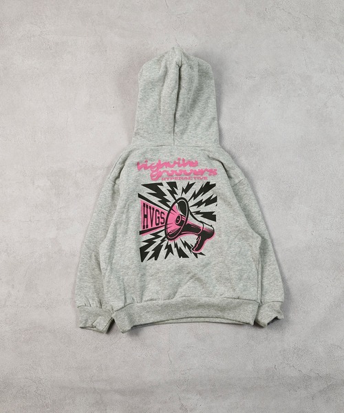 Life Support Products（ライフサポートプロダクツ）の「裏毛プリントパーカー（パーカー・キッズ・オフホワイト/杢グレー/オレンジ/ブラック・120/110/100/95/90/80/150/140/130）」の14枚目の写真