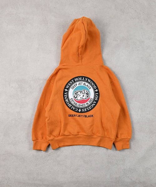 Life Support Products（ライフサポートプロダクツ）の「裏毛プリントパーカー（パーカー・キッズ・オフホワイト/杢グレー/オレンジ/ブラック・120/110/100/95/90/80/150/140/130）」の18枚目の写真