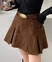スタッズY2Kプリーツスカート