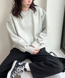 フェイクスエードダンボールプルオーバー