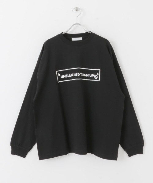 SENSE OF PLACE by URBAN RESEARCH(センスオブプレイスバイアーバンリサーチ)の「『別注』BASQUIAT×SENSE OF PLACE ロゴロングスリーブTシャツ(Tシャツ/カットソー・メンズ・ホワイト/ブラック/ライトブルー・LARGE/MEDIUM)」の17枚目の写真
