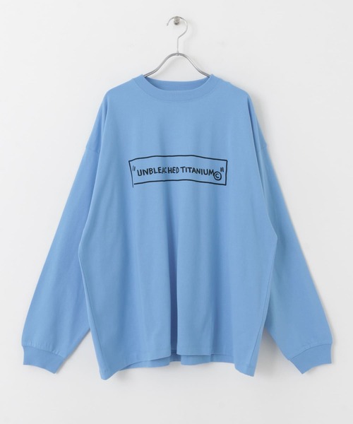 SENSE OF PLACE by URBAN RESEARCH(センスオブプレイスバイアーバンリサーチ)の「『別注』BASQUIAT×SENSE OF PLACE ロゴロングスリーブTシャツ(Tシャツ/カットソー・メンズ・ホワイト/ブラック/ライトブルー・LARGE/MEDIUM)」の19枚目の写真