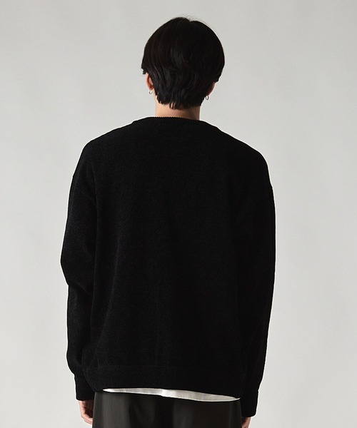 UNION STATION（ユニオンステーション）の「*WEB限定  リラックスフィット モールニットカーディガン（カーディガン/ボレロ・メンズ・ブルー/ブラック/オレンジ・MEDIUM/LARGE）」の6枚目の写真