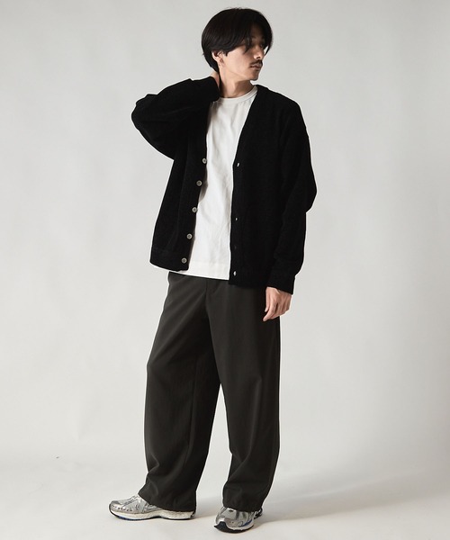 ニット　カーディガン　リラックス　ブラック FREAK'S STORE カーディガン FREAK'S STORE/フリークスストア