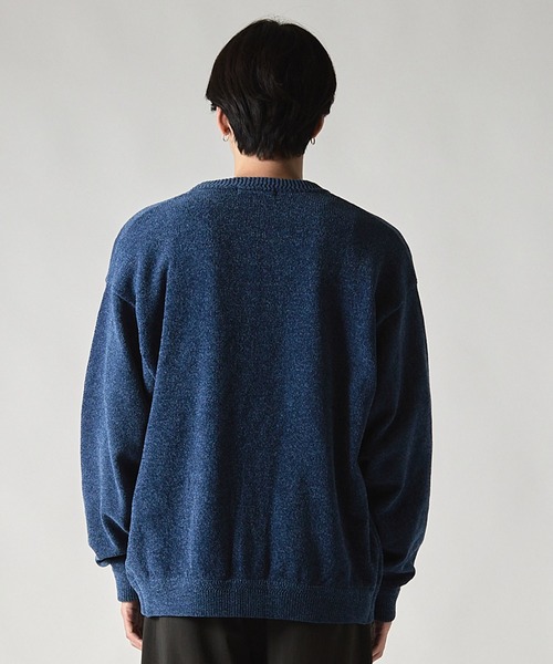 UNION STATION（ユニオンステーション）の「*WEB限定  リラックスフィット モールニットカーディガン（カーディガン/ボレロ・メンズ・ブルー/ブラック/オレンジ・MEDIUM/LARGE）」の11枚目の写真