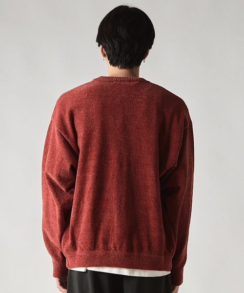 UNION STATION（ユニオンステーション）の「*WEB限定  リラックスフィット モールニットカーディガン（カーディガン/ボレロ・メンズ・ブルー/ブラック/オレンジ・MEDIUM/LARGE）」の17枚目の写真