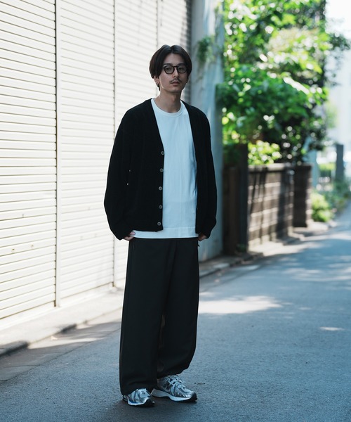 UNION STATION（ユニオンステーション）の「*WEB限定  リラックスフィット モールニットカーディガン（カーディガン/ボレロ・メンズ・ブルー/ブラック/オレンジ・MEDIUM/LARGE）」の21枚目の写真