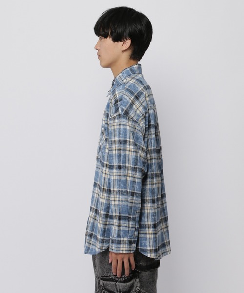 V2(ブイツー)の「V2/VINTAGE チェックシャツ(シャツ/ブラウス・メンズ・ブラウン/ブルー・SMALL/MEDIUM)」の18枚目の写真